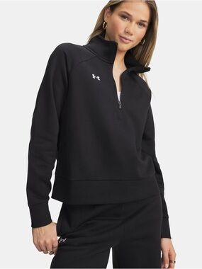 Under Armour Women's Black Half-Zip Fleece Pullover